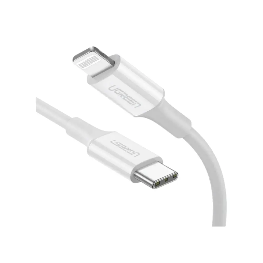 UGREEN 60749 USB-C to Lightning Cable 2M – White - Shopo.lk Sri Lanka
