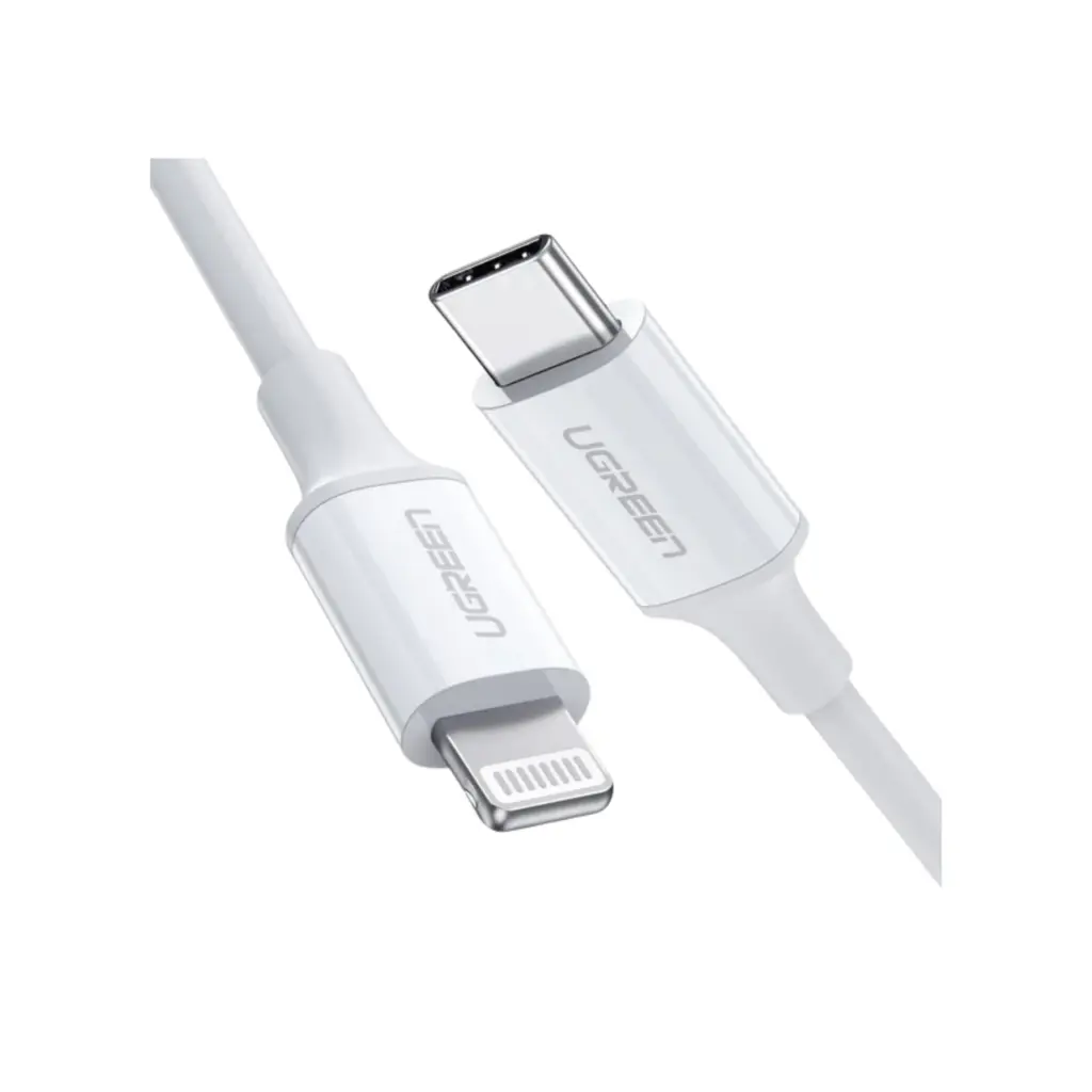 UGREEN 60749 USB-C to Lightning Cable 2M – White - Shopo.lk Sri Lanka