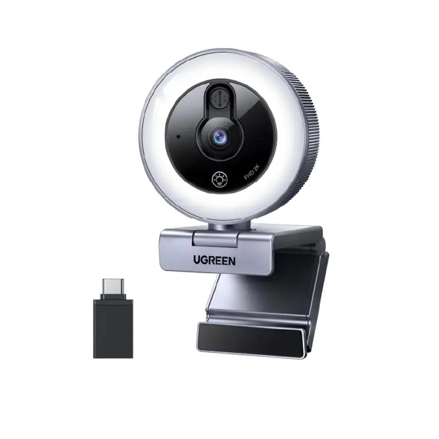 UGREEN 65857 USB-A HD Webcam With Ring Light (2K) CM910 - Shopo.lk Sri Lanka