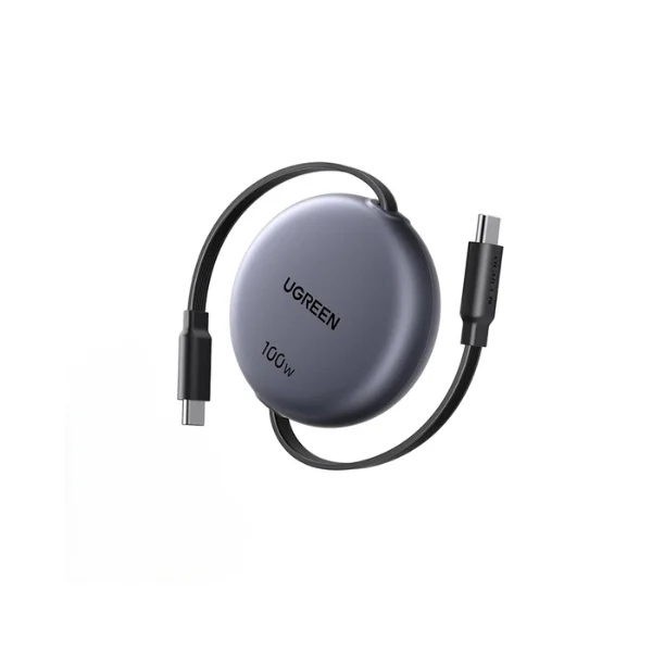 UGREEN 65905 100W USB-C to USB-C Retractable Fast Charging Cable 1m – photo 2