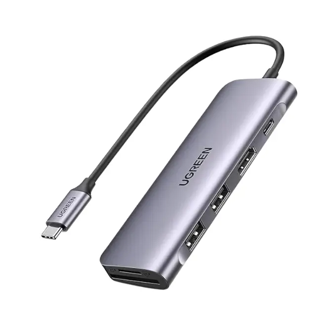 UGREEN 70411 6-in-1 100W USB-C Multifunction Adapter - Shopo.lk Sri Lanka