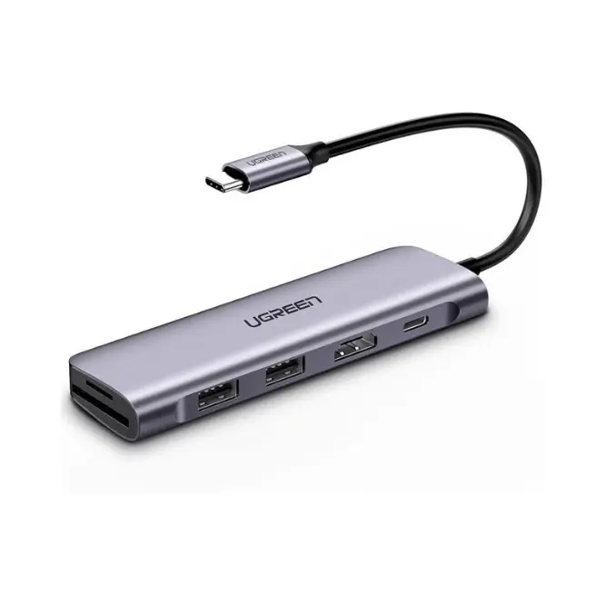 UGREEN 70411 6-in-1 100W USB-C Multifunction Adapter - Shopo.lk Sri Lanka
