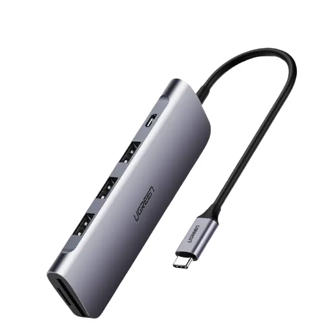 UGREEN 70411 6-in-1 100W USB-C Multifunction Adapter - Shopo.lk Sri Lanka