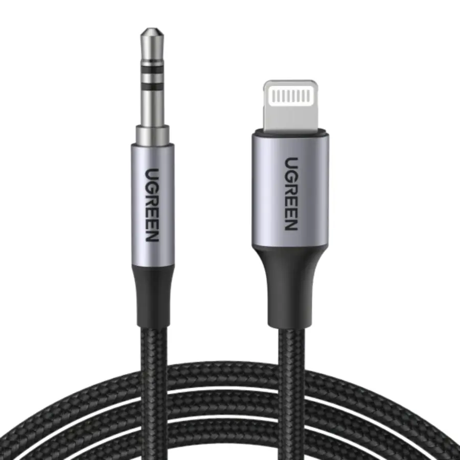 UGREEN 70509 Lightning To 3.5mm Audio Adapter 1m Black - Shopo.lk Sri Lanka