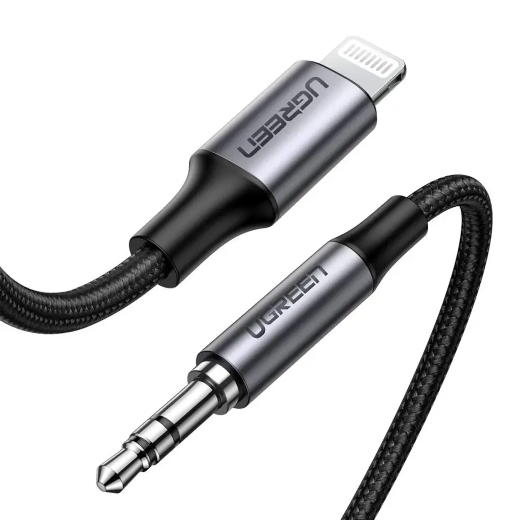 UGREEN 70509 Lightning To 3.5mm Audio Adapter 1m Black - Shopo.lk Sri Lanka