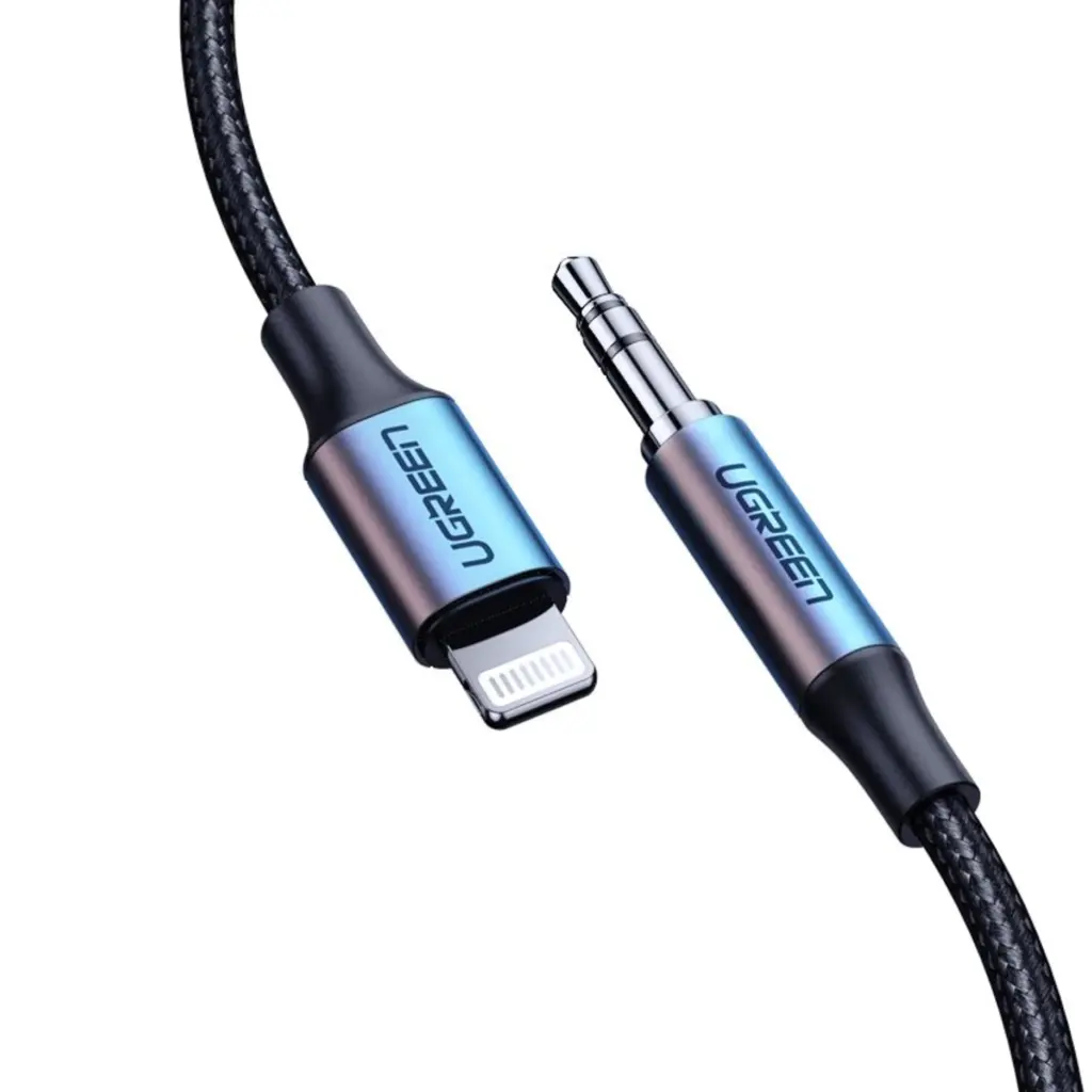 UGREEN 70509 Lightning To 3.5mm Audio Adapter 1m Black - Shopo.lk Sri Lanka