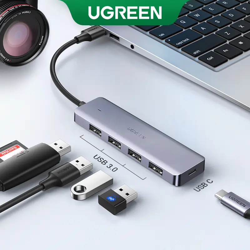 Ugreen 70819 65W 4-PORT GAN Wall Charger - Shopo.lk Sri Lanka