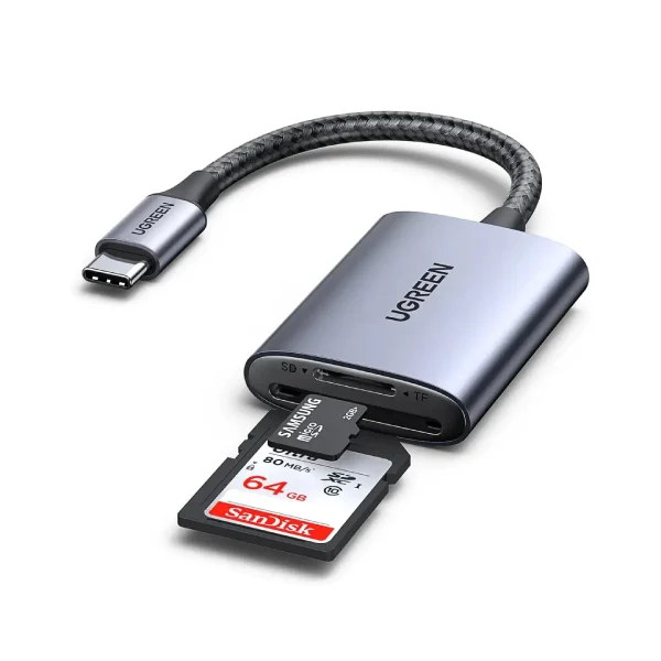 UGREEN 80888 USB-C Dual-Slot SD and Micro SD Card Reader – photo 2