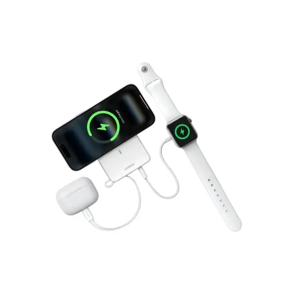 UGREEN 95027B MagFlow 10000mAh 25W Magnetic Wireless Power Bank - Shopo.lk Sri Lanka