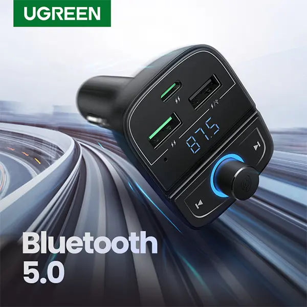 UGREEN CD229 80910 Bluetooth FM Transmitter Car Charger - Shopo.lk Sri Lanka