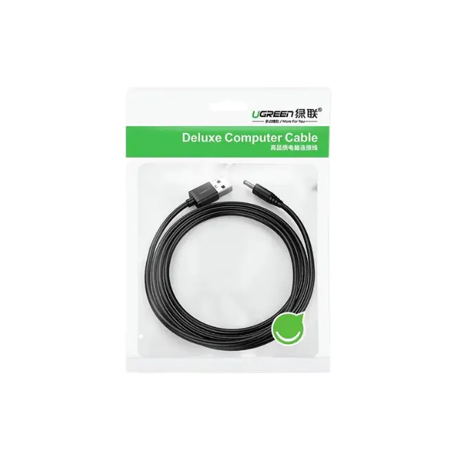 UGREEN USB2.0A to DC3.5mm Charging Cable 1m - 10376 - Shopo.lk Sri Lanka
