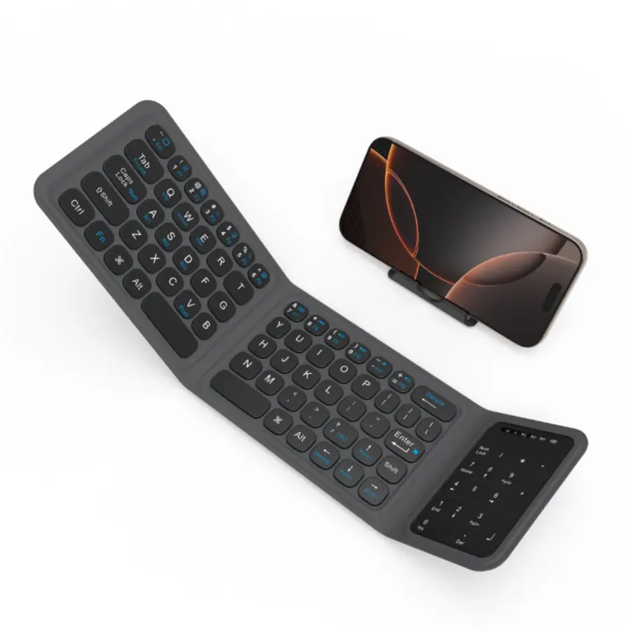 Wiwu FMK-05 Foldable Wireless Keyboard Gray - photo 2 - Shopo.lk