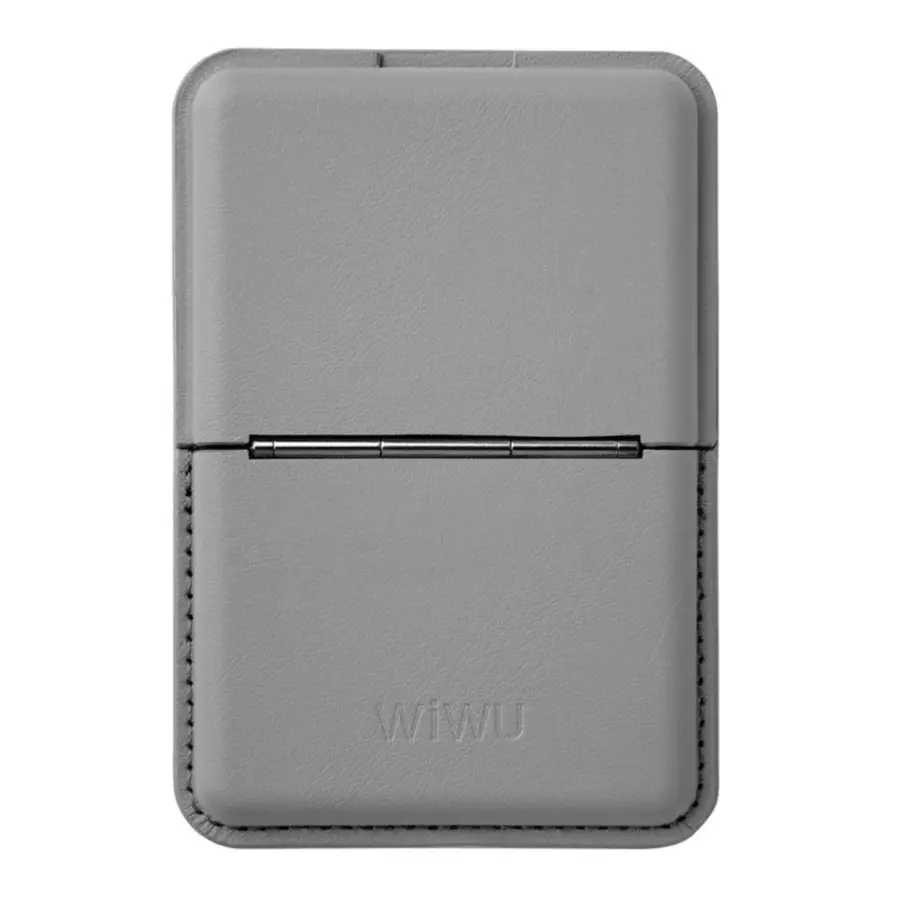 Wiwu Mag Wallet MW-001 PU Leather Phone Back Card Kickstand Magnetic Card Holder - photo 2 - Shopo.lk