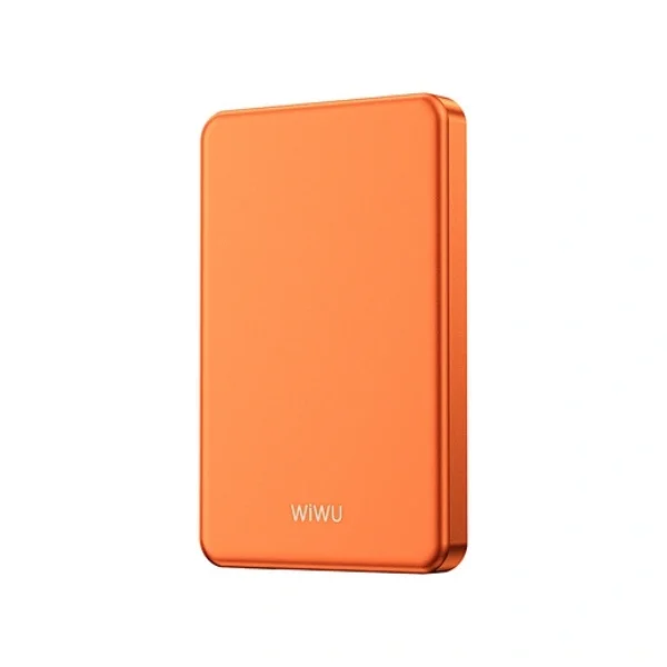 WIWU P15 5000mAh Ultra-Thin Magnetic Power Bank – Orange – photo 1