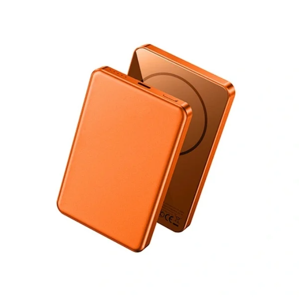 WIWU P15 5000mAh Ultra-Thin Magnetic Power Bank – Orange – photo 2