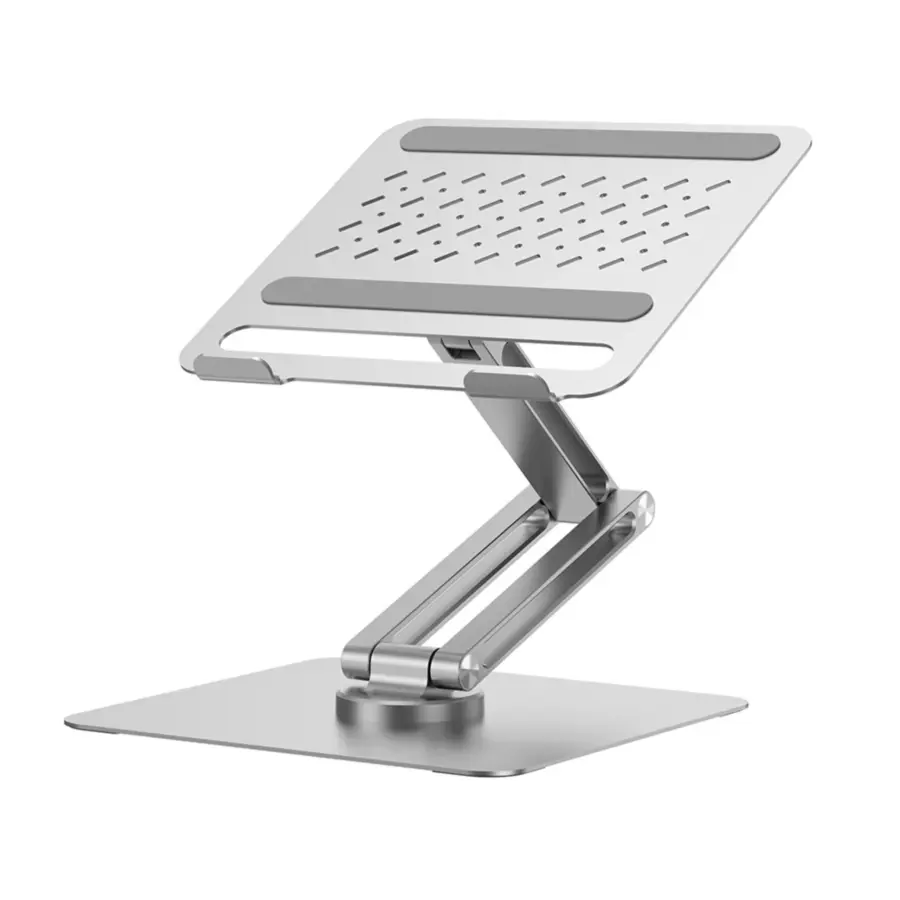 Wiwu S801 Rotative Foldable Laptop Stand Silver - Shopo.lk Sri Lanka