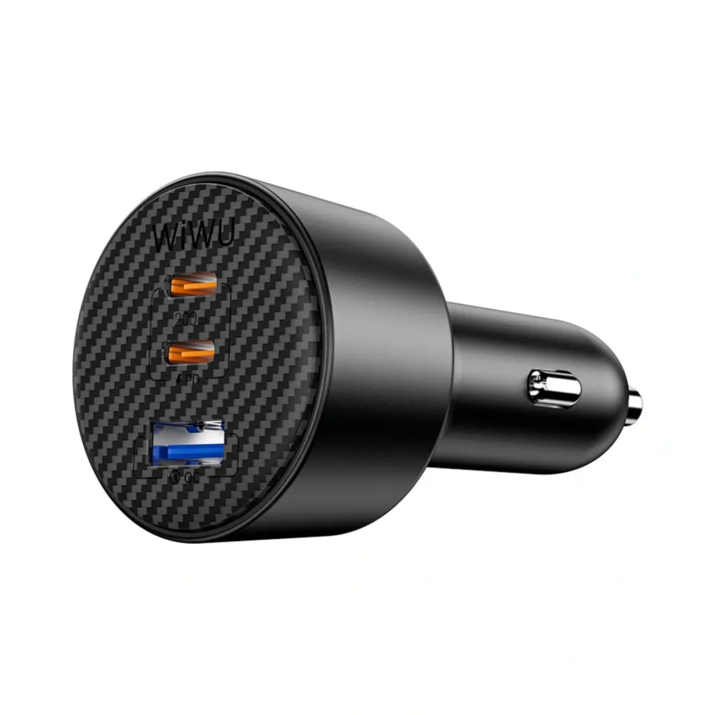 WiWU Wi-CC026 Aramid Fiber Warriors PD 200W Fast Car Charger - Black - photo 3 - Shopo.lk