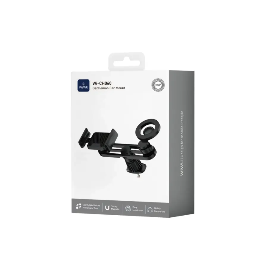 WiWU WI-CH060 Gentleman 360° Car Mount - photo 5 - Shopo.lk