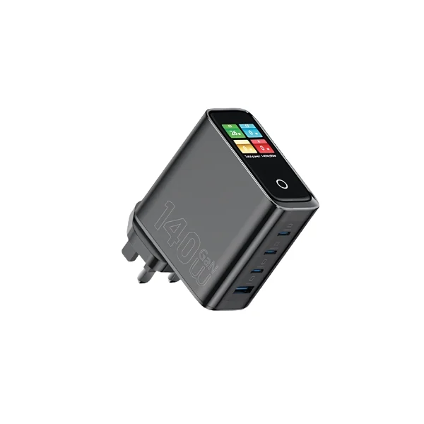 WIWU WI-G028 Voyager 140W GaN Smart Display Charger (4-Port) – photo 1