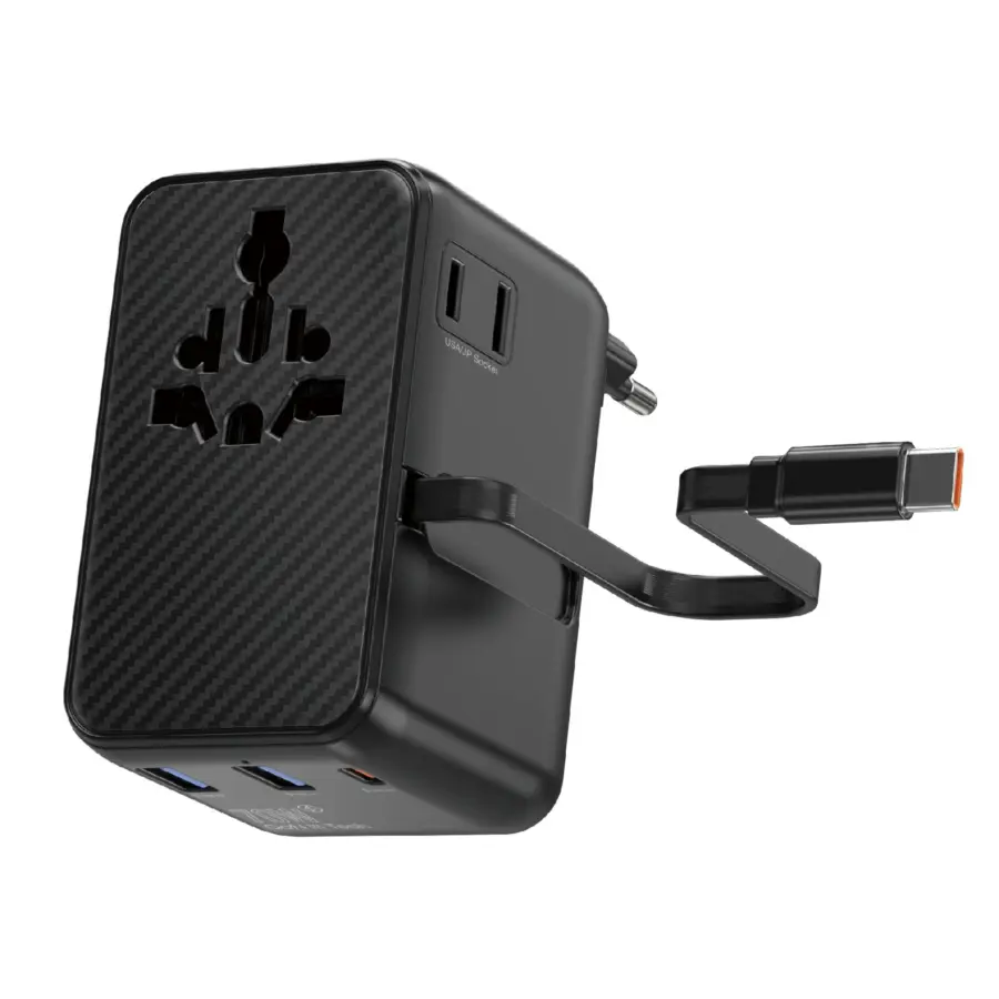 WiWU Wi-UA009 70w GaN Aramid Fiber Warriors 75w GaN Plug Adapter - Shopo.lk Sri Lanka