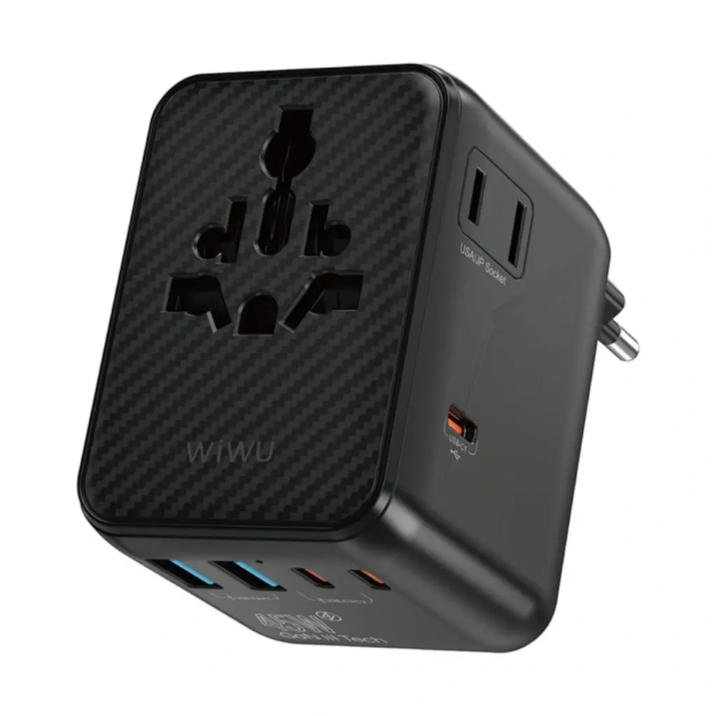 WiWU Wi-UA010 45W GaN Aramid Fiber Warriors 45W GaN Plug Adapter - Shopo.lk Sri Lanka