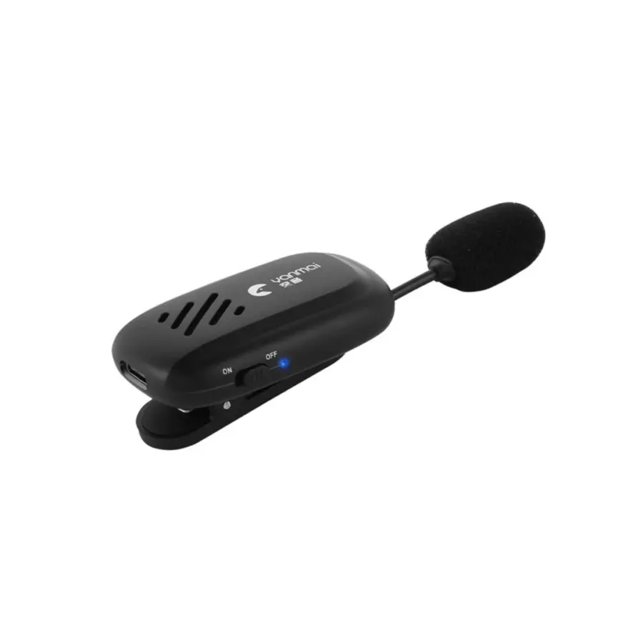 Yanmai K2 Portable Rechargeable Mini Wireless Clip On Mask Microphone Speaker - Shopo.lk Sri Lanka