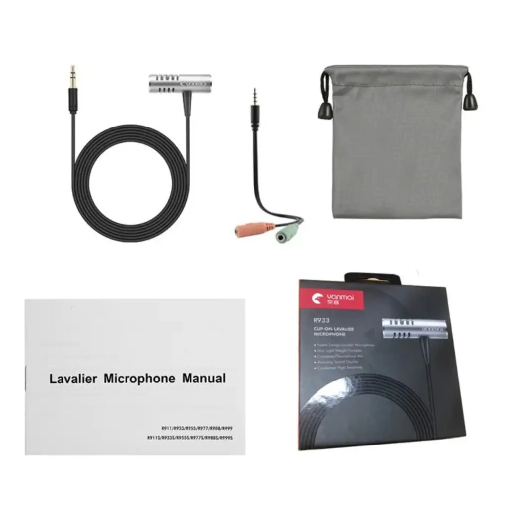 Yanmai R933 Professional Clip-On Lavalier Microphone - photo 3 - Shopo.lk