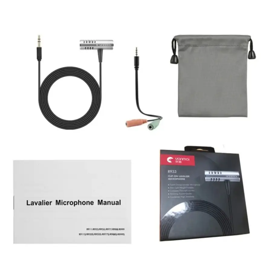 Yanmai R933 Professional Clip-On Lavalier Microphone - photo 3 - Shopo.lk