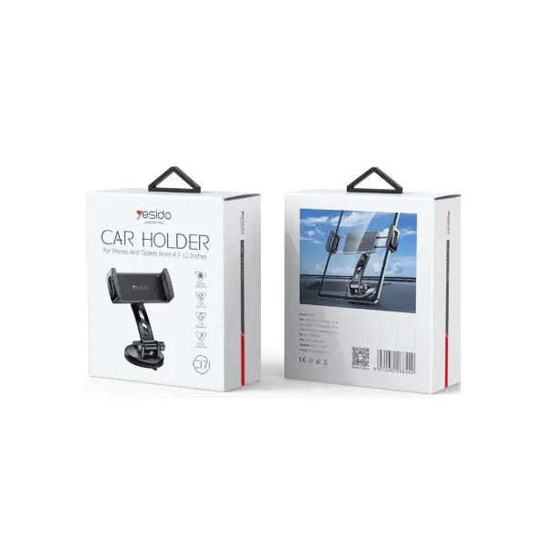 YESIDO C171 Suction Cup Phone & Tablet Car Holder - photo 5 - Shopo.lk