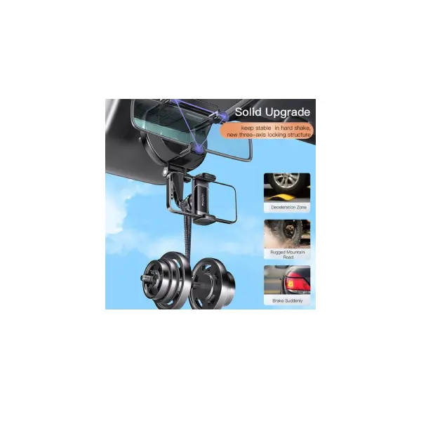 YESIDO C193 Rear View Mirror Car Phone Holder - photo 2 - Shopo.lk