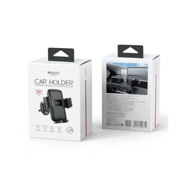 Yesido C251 360° Auto-Lock Air Vent Phone Holder - photo 3 - Shopo.lk
