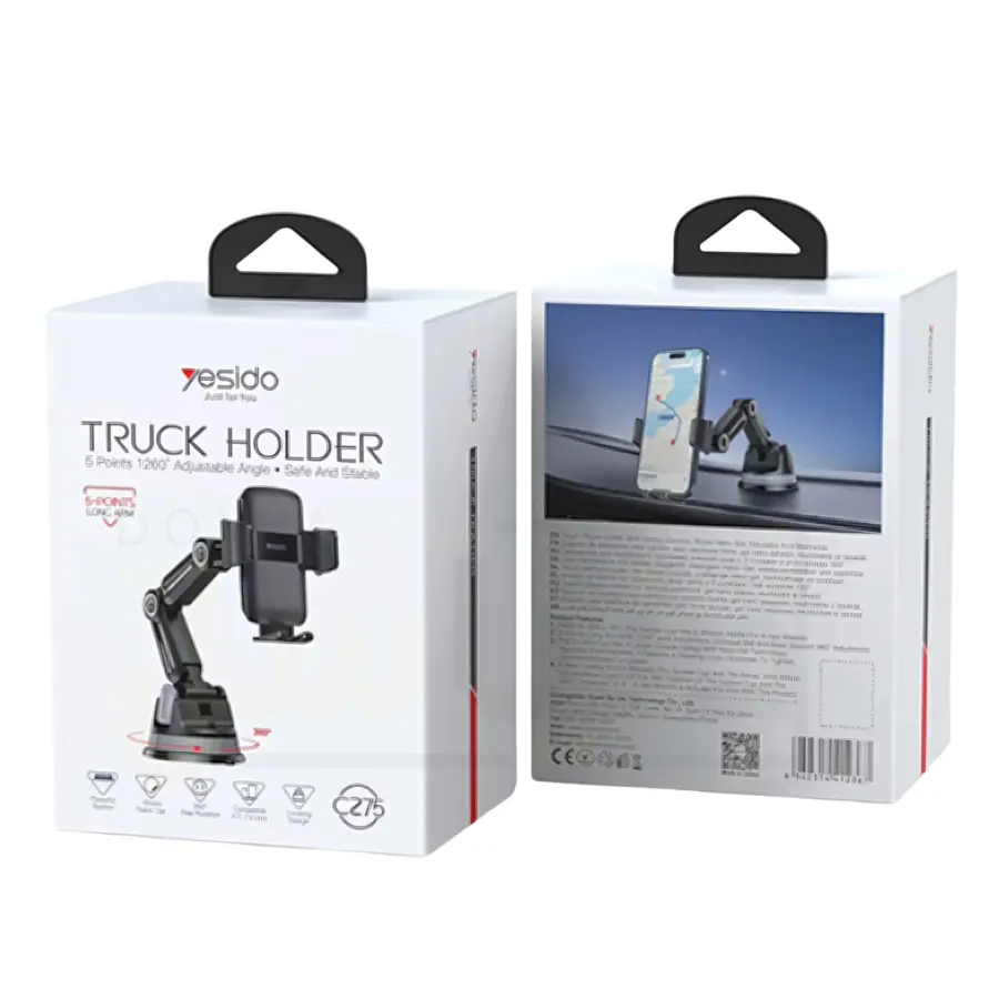 YESIDO C275 Heavy-Duty Truck Phone Holder - photo 3 - Shopo.lk