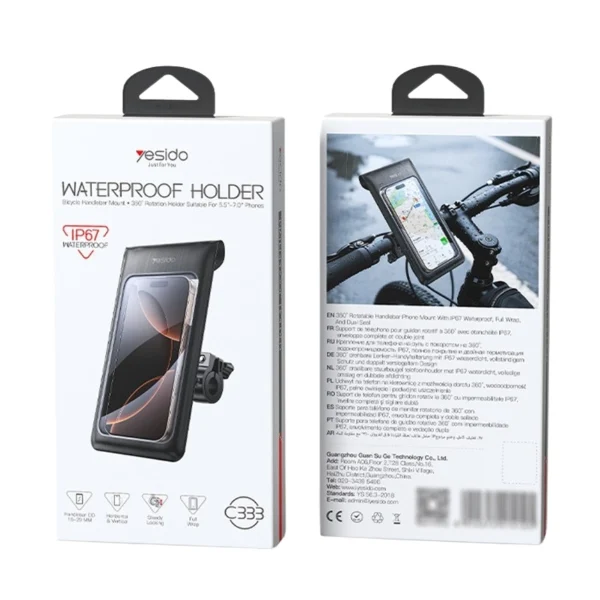Yesido C333 Bike Waterproof Holder - photo 3 - Shopo.lk