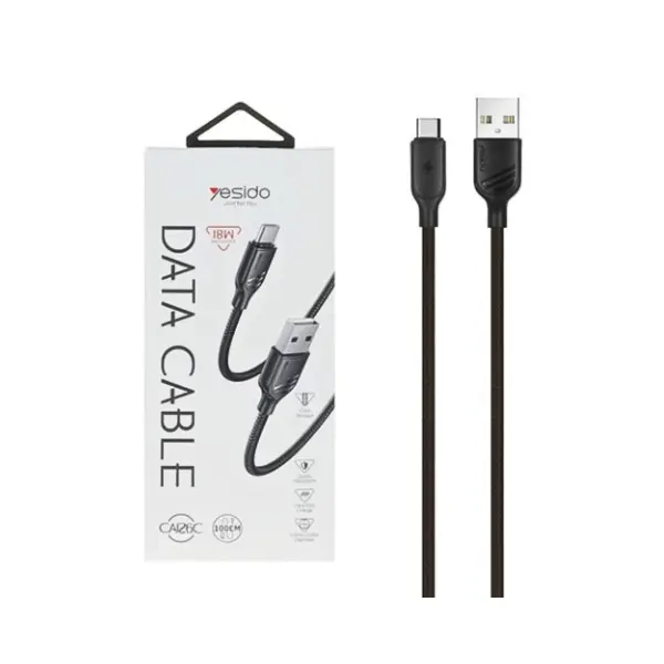 YESIDO CA126C 18W USB-A to USB-C Fast-Charging Data Cable - photo 3 - Shopo.lk