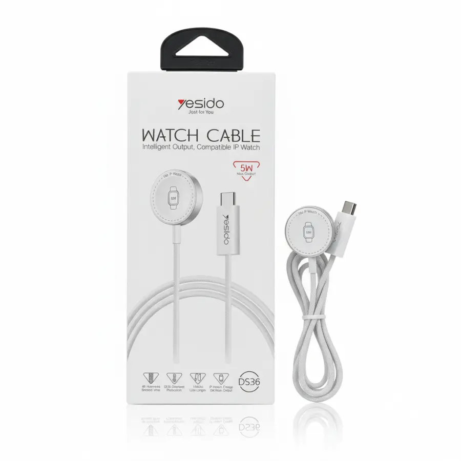YESIDO DS36 WATCH CABLE 5w INTELLIGENT OUTPUT COMPATIBLE IP WATCH - Shopo.lk Sri Lanka