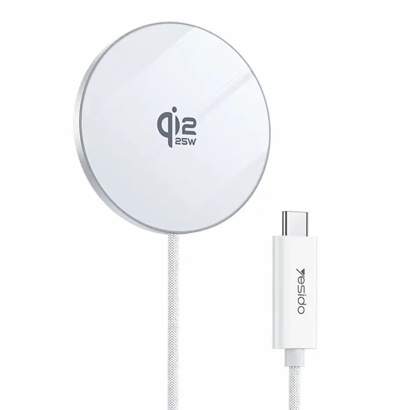 YESIDO DS41 WIRELESS CHARGER Qi2 25w ALUMINUM ALLOY MATERIAL FOR IP 12-17 SERIES WIRELESS CHARGING - Shopo.lk Sri Lanka