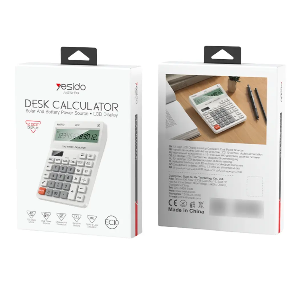 Yesido EC10 Desk Calculator - photo 3 - Shopo.lk