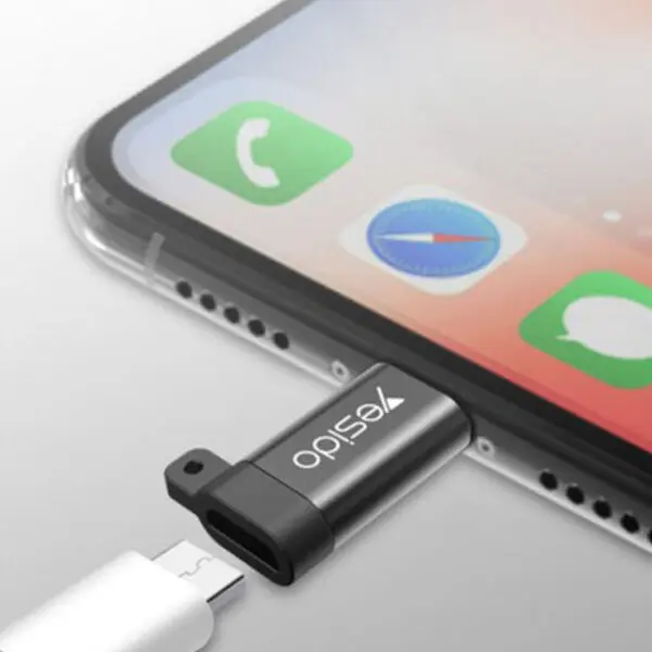YESIDO GS05 Micro USB to Lightning Connector Adapter - photo 3 - Shopo.lk