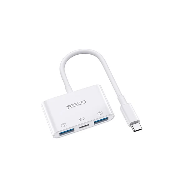 YESIDO GS17 Type-C OTG Adapter with USB 3.0 & PD Charging - Shopo.lk Sri Lanka