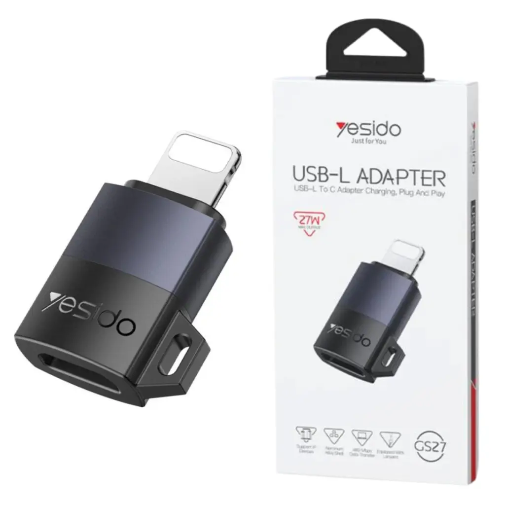 YESIDO GS27 USB-C to Lightning Fast Charging Adapter - photo 2 - Shopo.lk