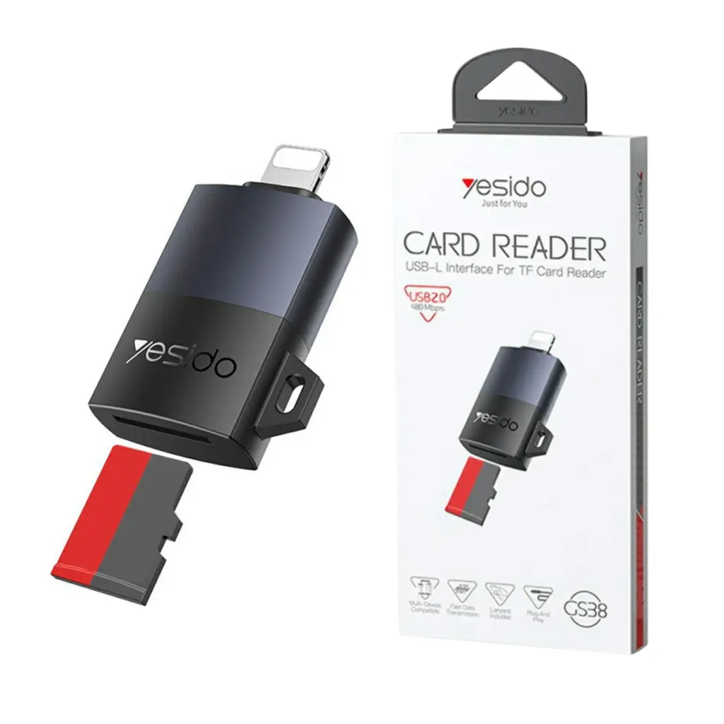 Yesido GS38 Lightning Interface TF Card Reader - photo 2 - Shopo.lk