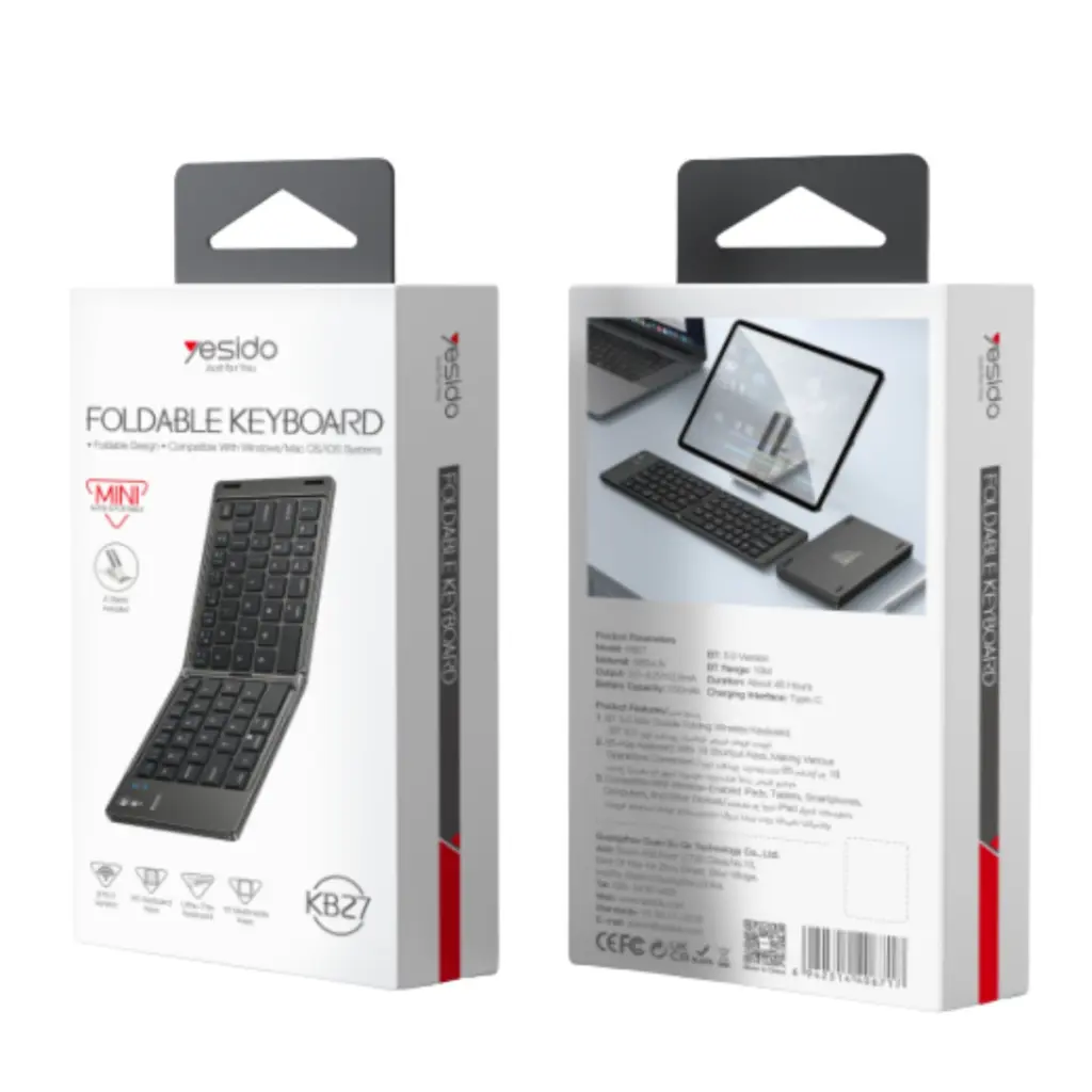 Yesido KB27 Wireless Foldable Keyboard - photo 3 - Shopo.lk
