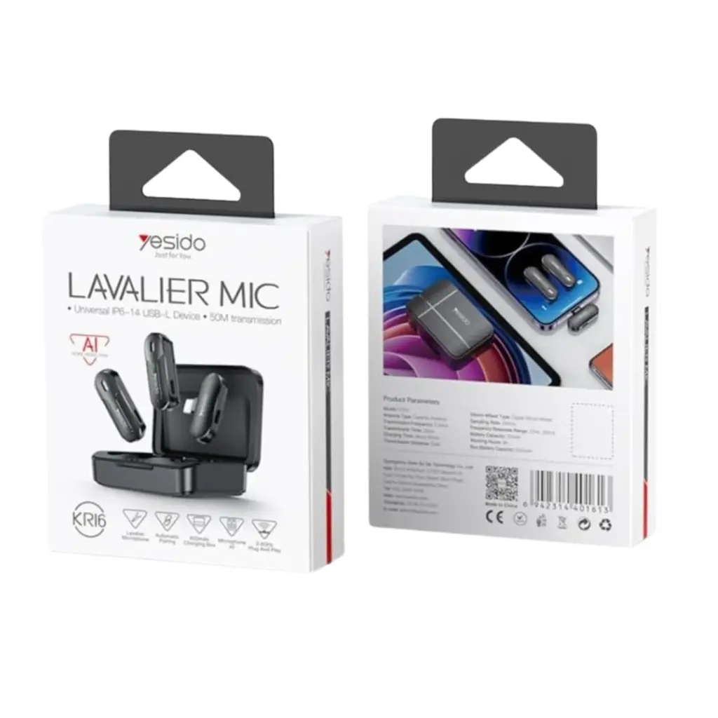 YESIDO KR16 Wireless Lavalier Lightning Microphone System - photo 3 - Shopo.lk