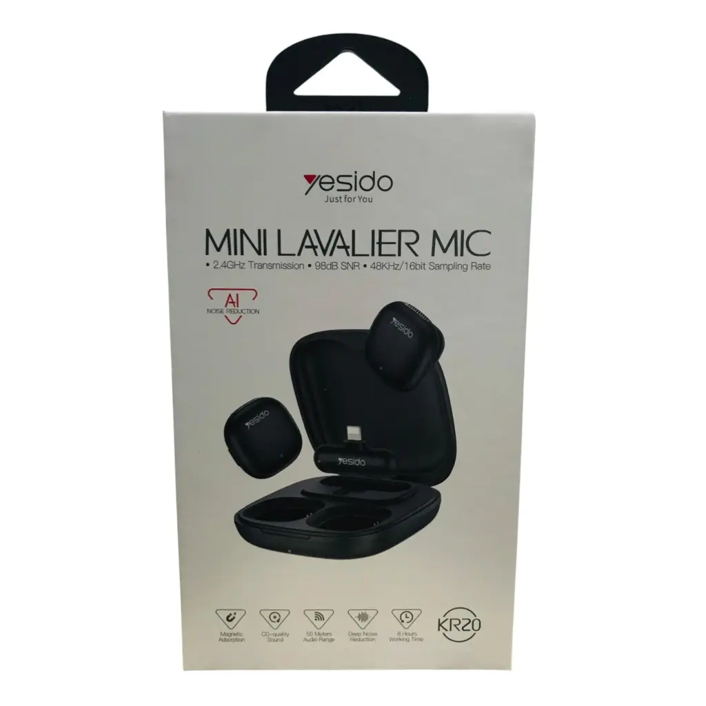 YESIDO KR20 Mini Lavalier Microphone Lightning Version - photo 3 - Shopo.lk