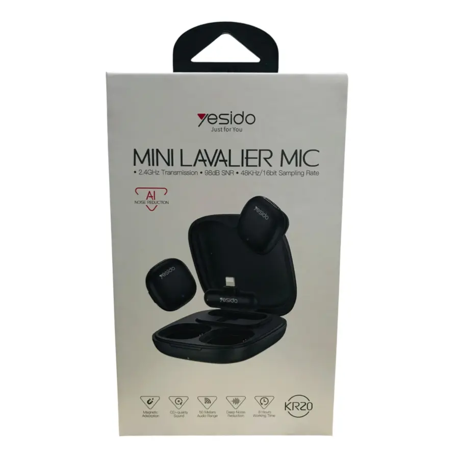 YESIDO KR20 Mini Lavalier Microphone Lightning Version - photo 3 - Shopo.lk