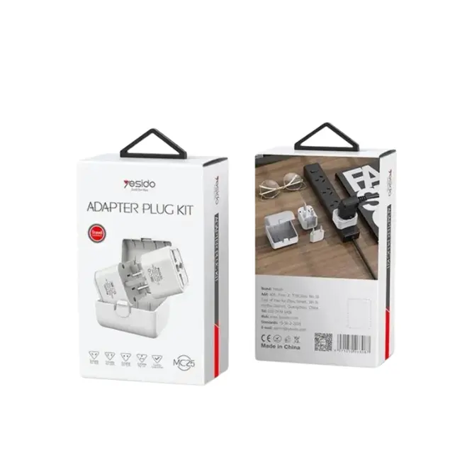 Yesido MC25 Travel Adapter Plug Kit - photo 3 - Shopo.lk