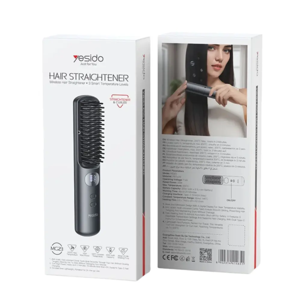 Yesido MG23 Professional Hair Straightener - photo 3 - Shopo.lk
