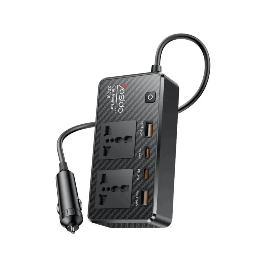Yesido VC07 200W Car Power Inverter - Shopo.lk Sri Lanka