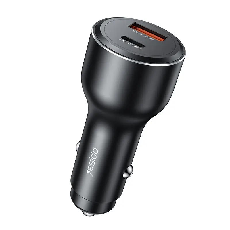 YESIDO Y65 SUPER FAST 118w USB-C 100w FAST CHARGING USB-A 18w PPS PROTOCOL CAR DOCK - Shopo.lk Sri Lanka