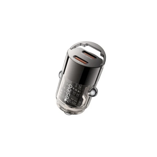 YESIDO Y69 Dual USB-C 30W PD Mini Car Charger - Shopo.lk Sri Lanka